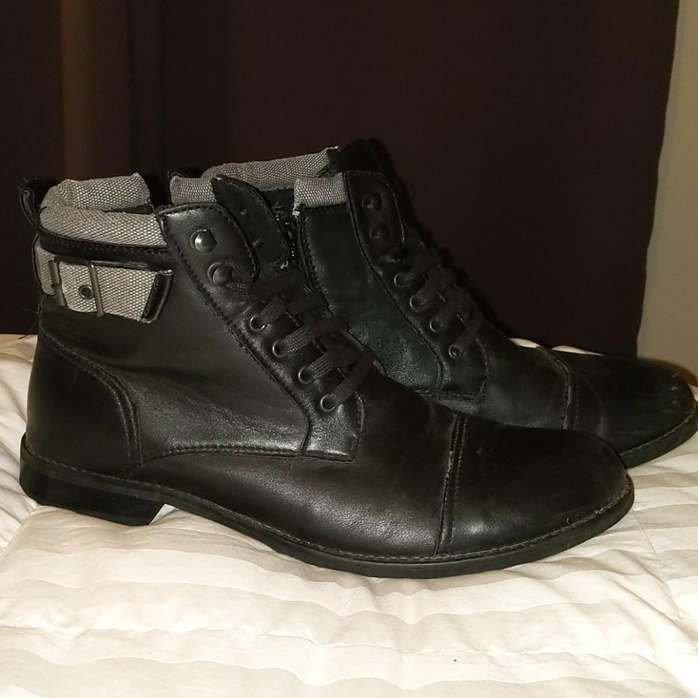 Steve Madden men's leather ankle boot